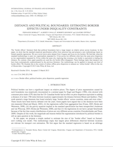 Border effects research