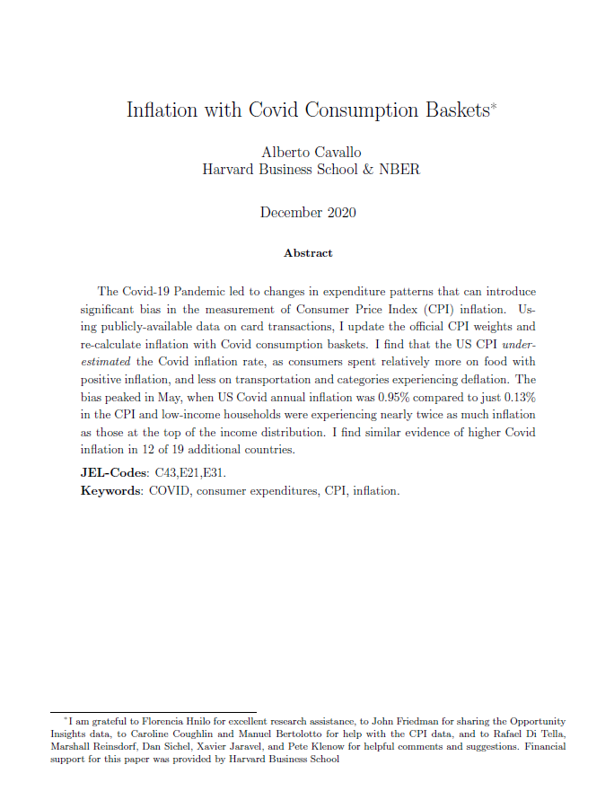 Chart from Inflation with Covid Consumption Baskets