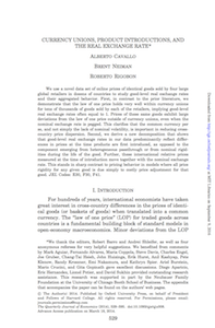 Currency unions research