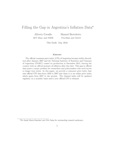 Filling the Gap in Argentina’s Inflation Data