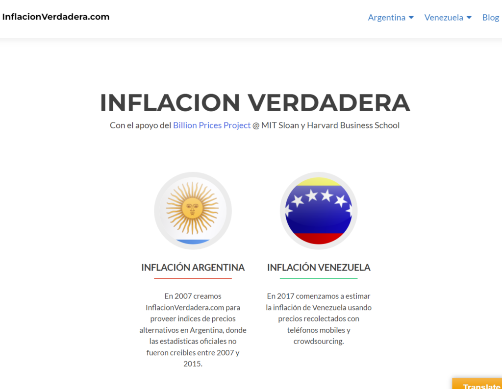 Inflación Verdadera inflation charts
