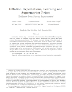 Inflation expectations study