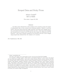 Scraped Data and Sticky Prices